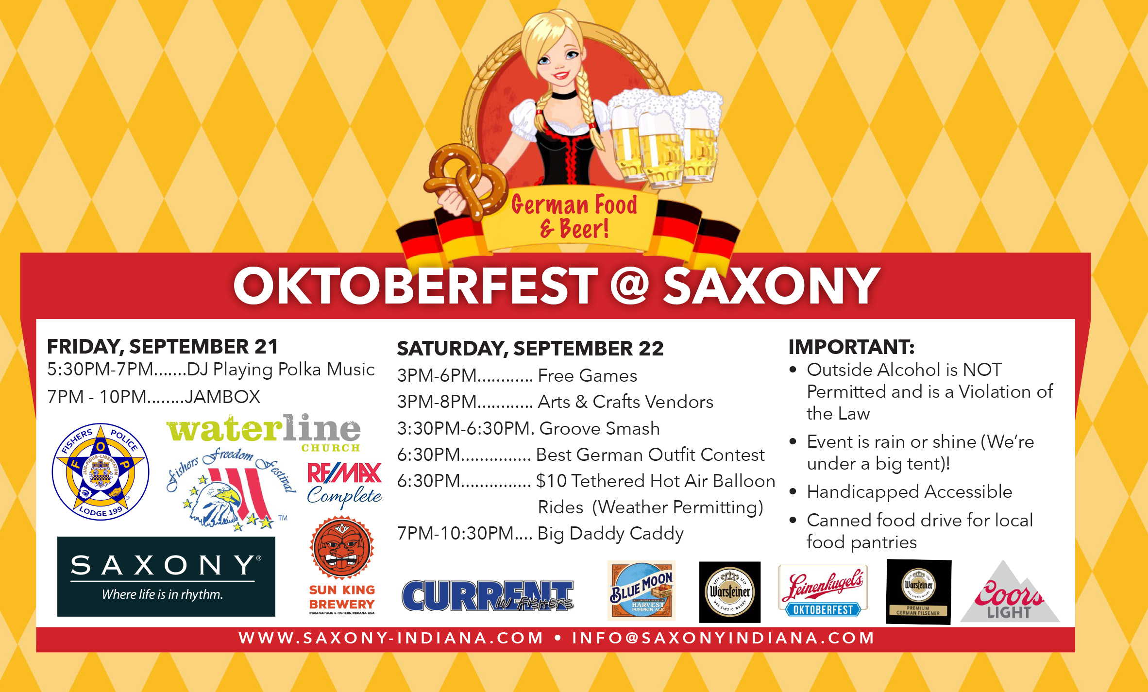 2018 Oktoberfest Saxony Events